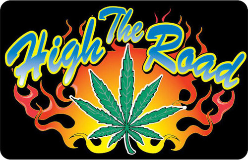 The High Road - Large -  6" x 4.5" - Rectangle Vinyl Sticker
