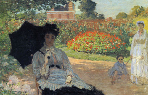 Claude Monet - Camille in the Garden with Jean and His Nanny Poster 17" x 11" Claude Monet - Camille in the Garden with Jean and His Nanny Poster 17" x 11"