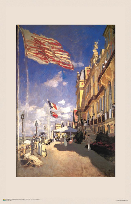 Claude Monet - Hotel des Roches Noires, Trouville Poster 11" x 17"