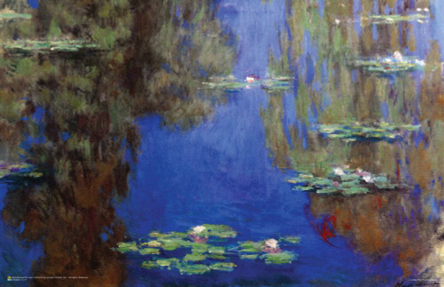 Monet - Water Lilies Poster 17" x 11"
