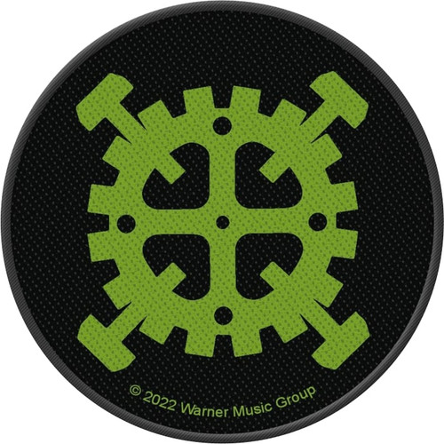 Type O Negative - Gear Logo  3.5" Round Printed Woven Patch