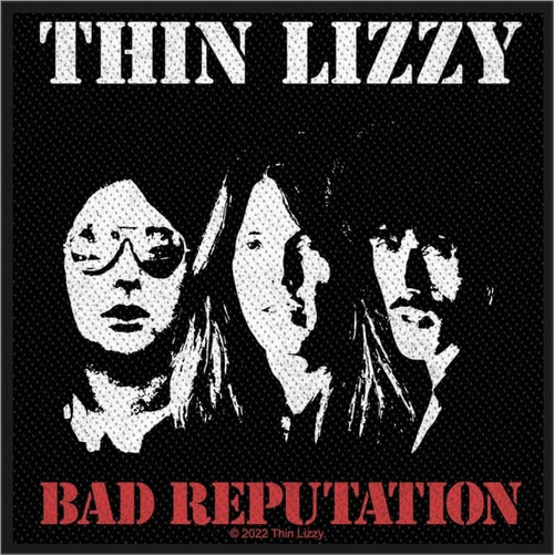 Thin Lizzy - Bad Reputation 4" x 4" Printed Woven Patch Thin Lizzy - Bad Reputation 4" x 4" Printed Woven Patch
