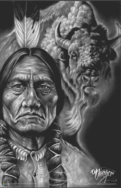 Sitting Bull by James Danger Harvey Mini Poster 11" x 17"