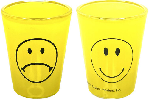Smiley - 2oz Novelty Shot Glass - 2 Piece Set Smiley - 2oz Novelty Shot Glass - 2 Piece Set