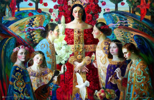 Annunciation by Olga Suvorova Mini Poster 17" x 11"