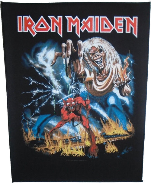 Iron Maiden - Number of the Beast - 14" x 11" Printed Back Patch