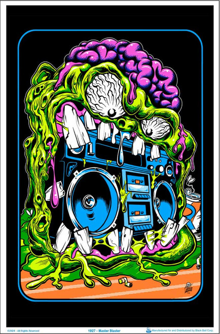 Horror, Scary, & Skulls Flocked Blacklight Posters