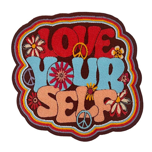 Love Yourself - Woven Patch - 3.42" x 3.409"