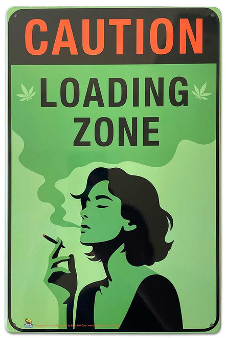 Caution Loading Zone Tin Sign - 20x30cm - 7.87" x 11.81" Caution Loading Zone Tin Sign - 20x30cm - 7.87" x 11.81"