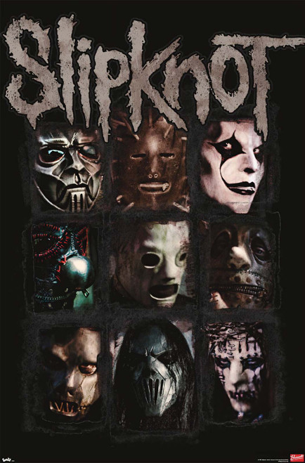 Slipknot - Masks 08 Music Poster - 23.375" x 34"
