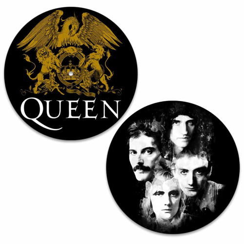 Queen - Crest & Faces Slipmat (2pc set) - 12”