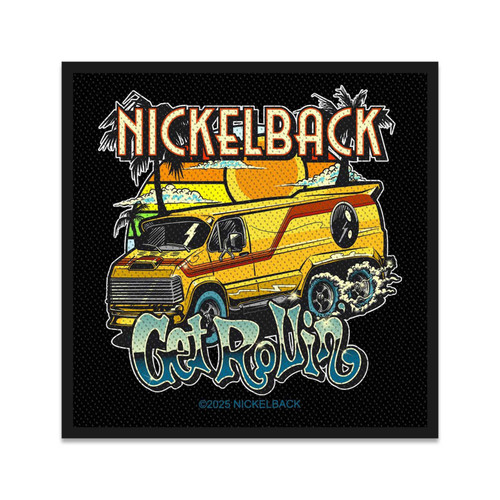 Nickelback - Get Rollin' Woven Patch 4" x 4"