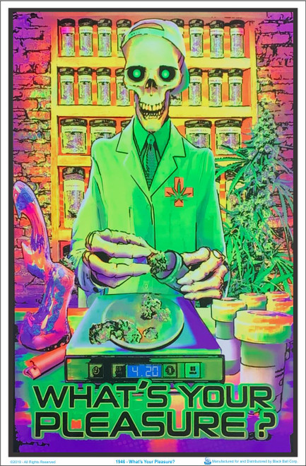 What's Your Pleasure Zombie Blacklight Poster Image