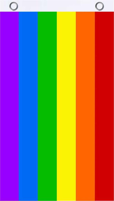 Rainbow Fly Flag 3' x 5' Image
