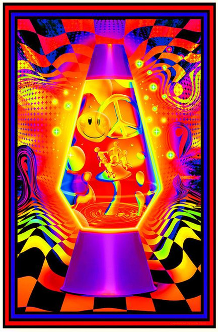 Lava Flow - Non Flocked Blacklight Poster Image