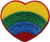 Heart Embroidered Sew On Patch - 2" X 2" Image