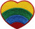 Heart Embroidered Sew On Patch - 2" X 2"