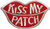 Kiss My Patch Embroidered Sew On Patch Embroidered Sew On Patch - 4" X 2 1/2" Image