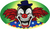 Evil Clown - 4.5" x 6" - Sticker