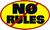 No Rules - 3 1/2" X 2 1/2" - Sticker