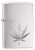 Marijuana Leaf Auto Engrave Zippo Lighter - Brushed Chrome