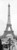 Poster Print Slim 1925 Paris Eiffel Tower 12x36