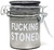 Airtight Glass Mini Stash Jar 1.5 Oz - F*cking Stoned Design