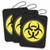 Biohazard Road Rage Air Freshener - Black Magic Scent - 3 Pack