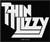 Thin Lizzy Logo  4" x 3" Printed Woven Patch