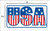 USA Stars & Stripes - Postcard Sized Vinyl Sticker 6" x 3.75"