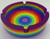 Rainbow Novelty Glass Ashtray - 4.25" Diameter