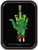 Stash Tins - Zombie Middle Finger - 4.37" L x 3.5" W x 1" H