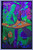 Image under blacklight of Psychedelic Alice Non-Flocked Blacklight Poster