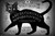 Alchemy England Black Cat Spirit Poster - 36 x 24