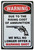 Warning Cost of Ammunition Tin Sign - 20x30cm - 7.87" x 11.81"