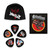 Judas Priest Officially Licensed Gift Set - 1 Jersey Beanie, 1 Standard Woven Patch, 1 Set of Five Guitar Picks