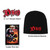 Dio Officially Licensed Gift Set - 1 Embroidered Beanie, 1 Standard Woven Patch, 1 Set of Five Guitar Picks