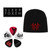 Sleep Token Officially Licensed Gift Set - 1 Embroidered Beanie, 1 Standard Woven Patch, 1 Set of Five Guitar Picks