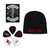 Motley Crue Officially Licensed Gift Set - 1 Embroidered Beanie, 1 Standard Woven Patch, 1 Set of Five Guitar Picks