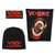 Vio-Lence Officially Licensed Band Merch Gift Set - 1 Jersey Beanie, 1 Back Patch, 1 Standard Woven Patch