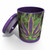 Flaming Cannabis Leaf Buzz Mug Trifecta 3pc Set - 16oz Coffee Mug, 6oz Stash Jar, & Ashtray