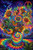 Psychedelic Van Gogh Sunflowers - Non-Flocked Blacklight Poster 24" x 36"