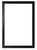Black Wood Poster Frame - 11" x 17"