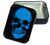 Blue Skull Stash Tin Storage Container Opened Image
