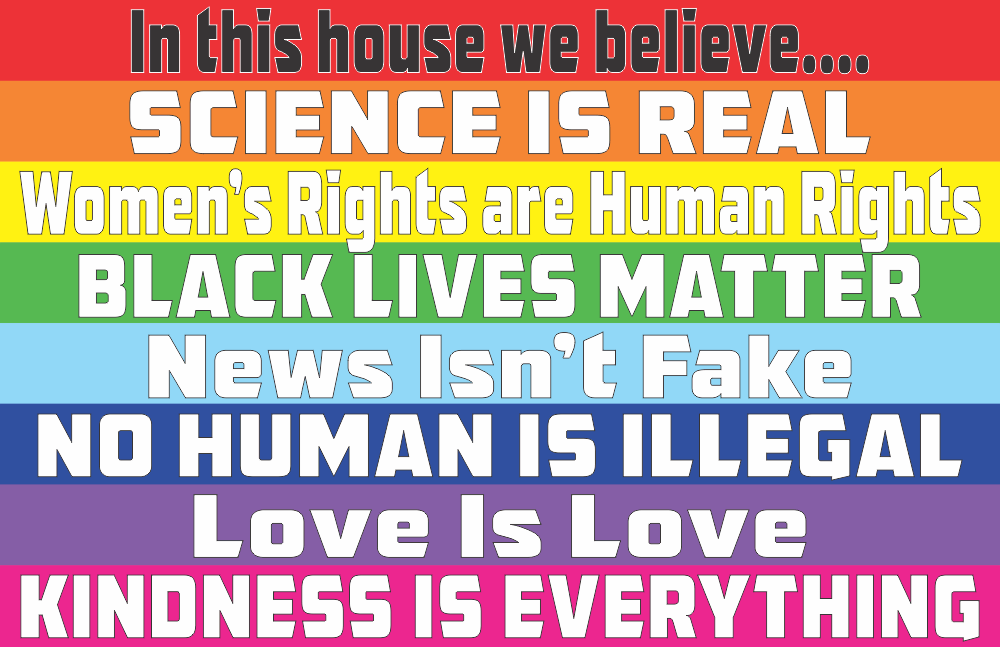 In This House We Believe Mini Poster 11 X 17 The Blacklight Zone