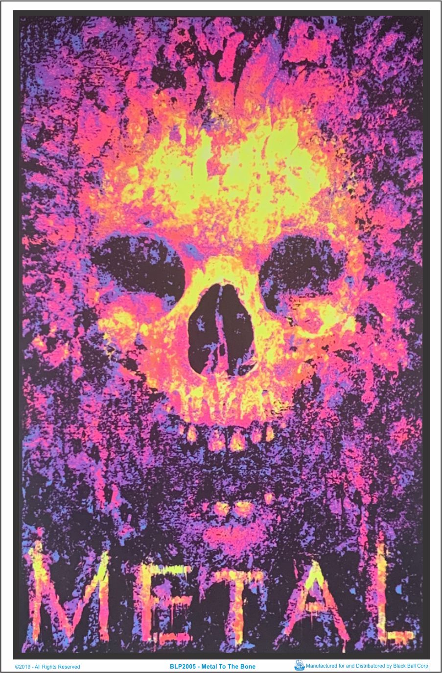 Antyki I Sztuka Skull Trip Blacklight Poster 23 X 35 Plakaty Artystyczne Hshdnet Com