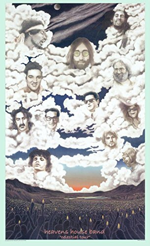 Heaven's House Band Celestial Tour Poster Print 24x36 - The Blacklight Zone