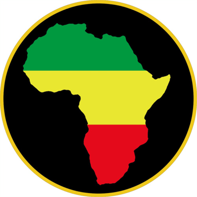 Rasta Africa - Sticker - 3 3/8