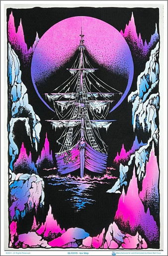 Ice Ship Blacklight Poster 23