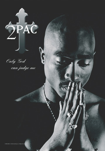 Tupac Only God Fabric Poster 30